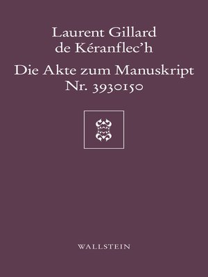 cover image of Die Akte zum Manuskript Nr. 3930150
